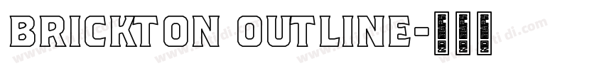 Brickton Outline字体转换